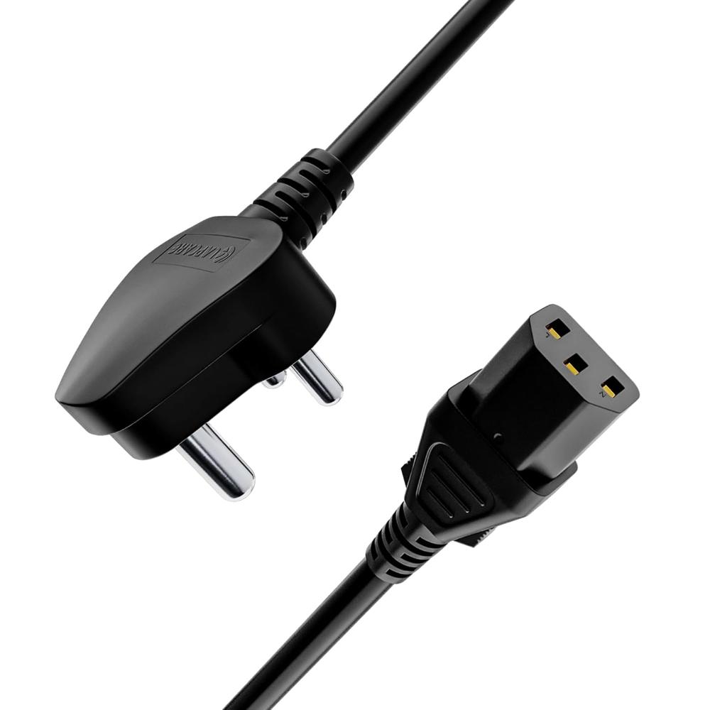 Portronics Konnect G4 350W Desktop Power Cable, 3 Pin Type Connector, 350W Max Load Capacity, 1.2M Length