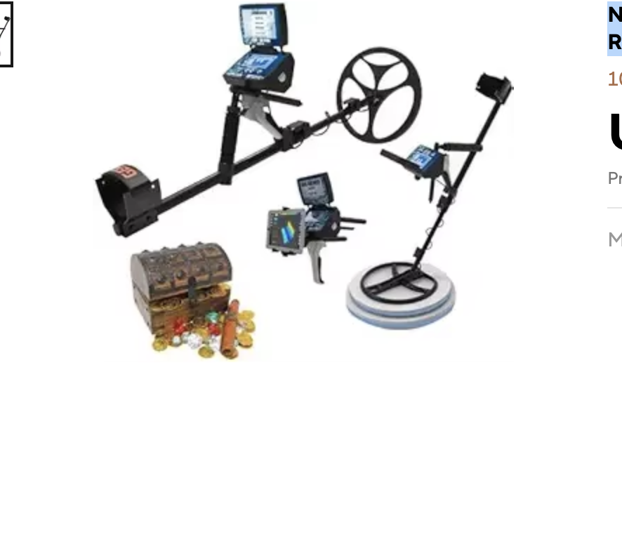 GER DETECT Titan 1000 Long Range Metal Detector - Long Range Detector for All Terrains, Silver, (gt1000)