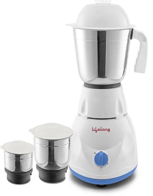Lifelong Power Pro - LLMG21 500 W Mixer Grinder (3 Jars, Blue)