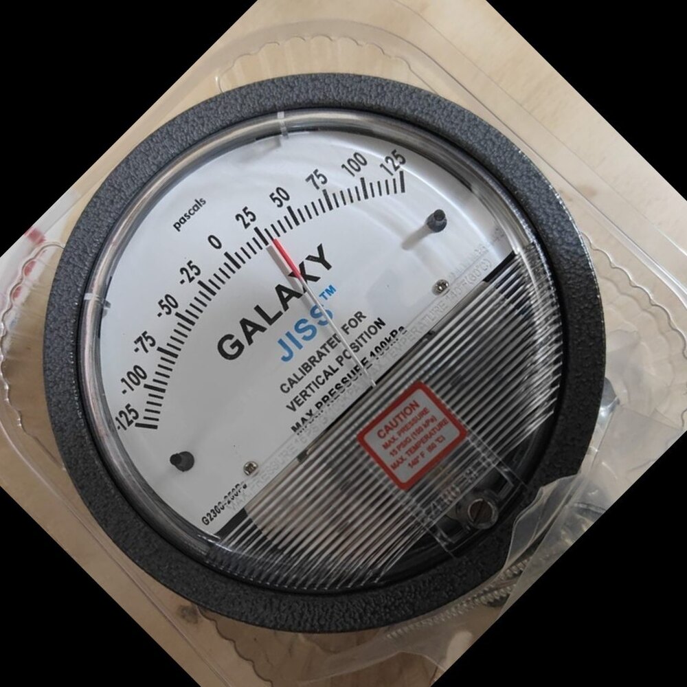 GALAXY DIFFERENTIAL PRESSURE GAUGE RANGE 125-0-125 PASCALS