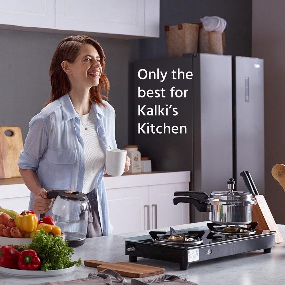 Lifelong 2 Burner Gas Stove Top for Kitchen - Manual Ignition Glass Top Cooktop Modern Glass Stove for Modular Kitchen, ISI Certified & Compatible with LPG (Black, LLGS03)