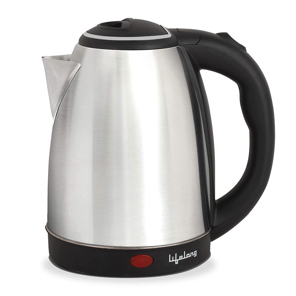 Lifelong ISI Certified Electric Kettle 1.5L with Stainless Steel Body, Easy and Fast Boiling of Water for Instant Noodles, Soup, Tea etc. (LLEK60)