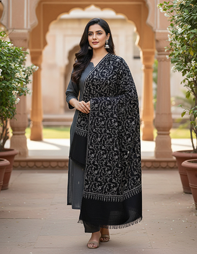Cashmere Pashmina Embroidered Shawls