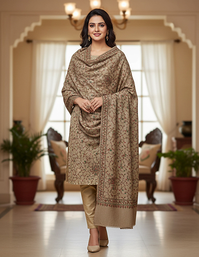 Cashmere Pashmina Embroidered Shawls