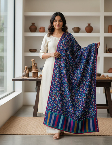 Cashmere Pashmina Hand Woven Kani Shawls