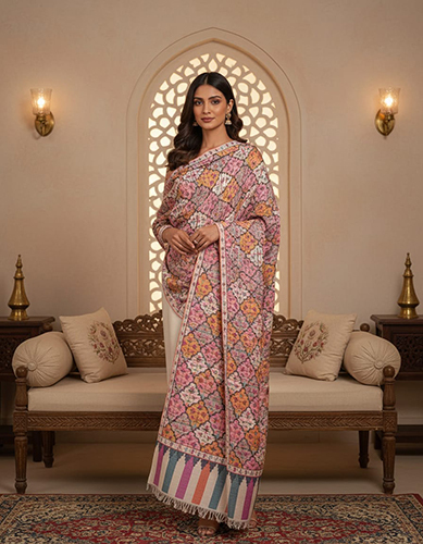 Cashmere Pashmina Hand Woven Kani Shawls