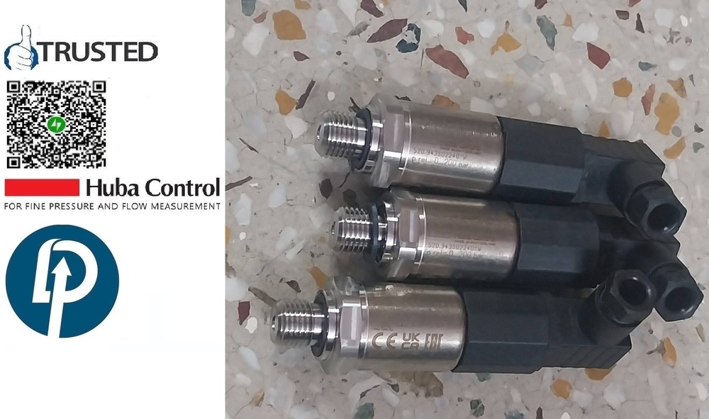 HUBA CONTROL << Pressure Transmitter <> Model 520.943S022401 RANGE 0-200 BAR Output 0 To 10 VDC