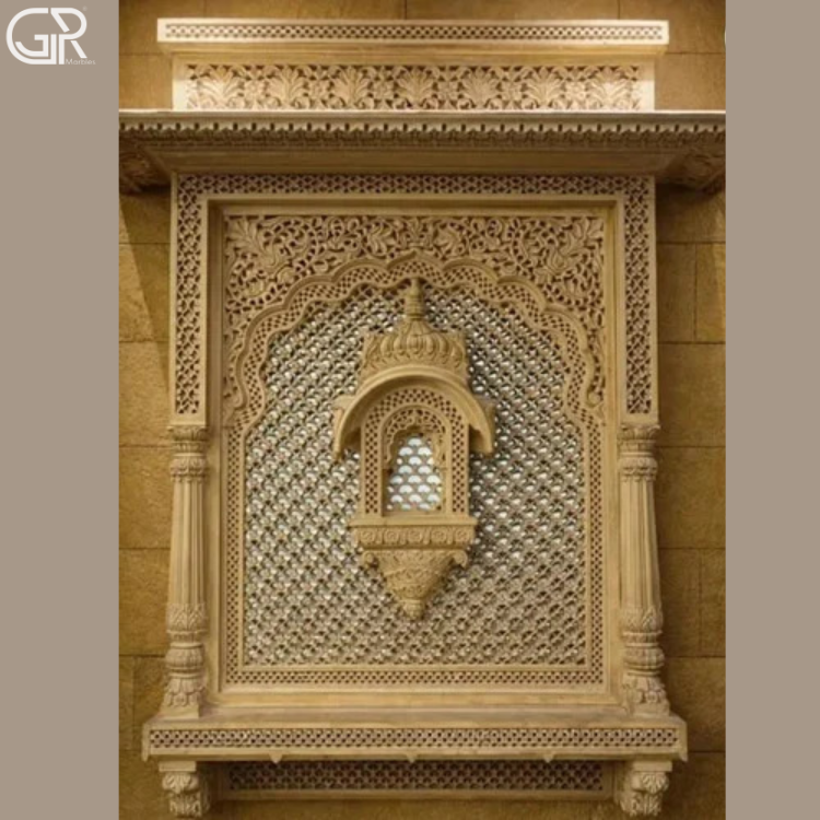 sandstone carved Jharokha