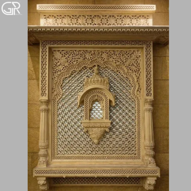 sandstone carved Jharokha