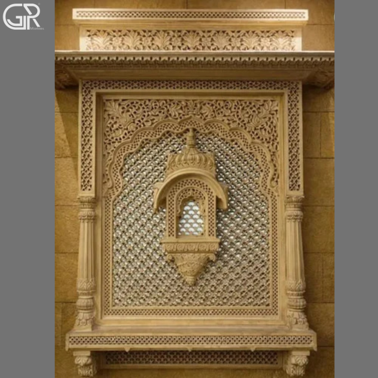 sandstone carved Jharokha