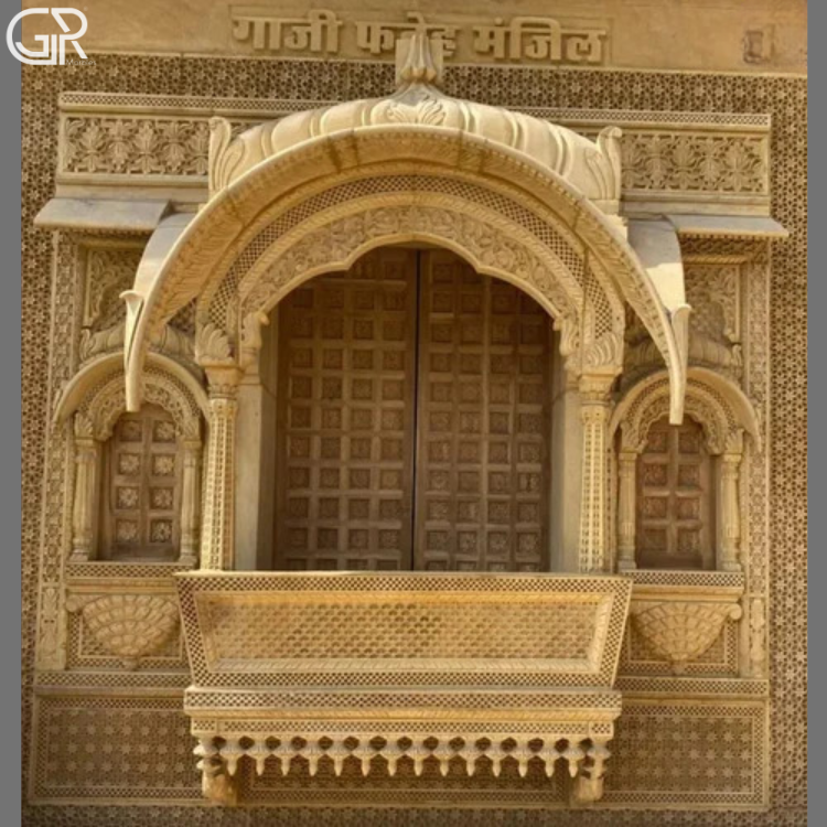 Carved Sandstone Jharokha