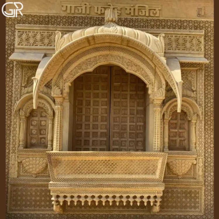 Carved Sandstone Jharokha