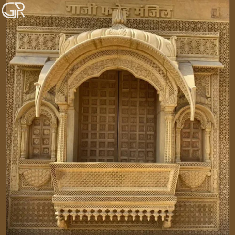 Carved Sandstone Jharokha