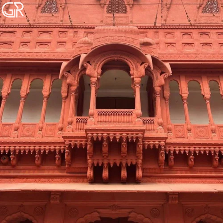 red sandstone jharokha
