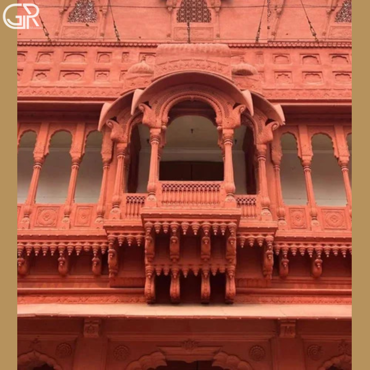 red sandstone jharokha