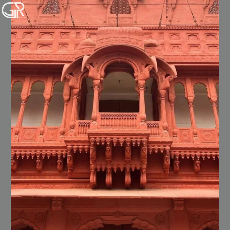 red sandstone jharokha