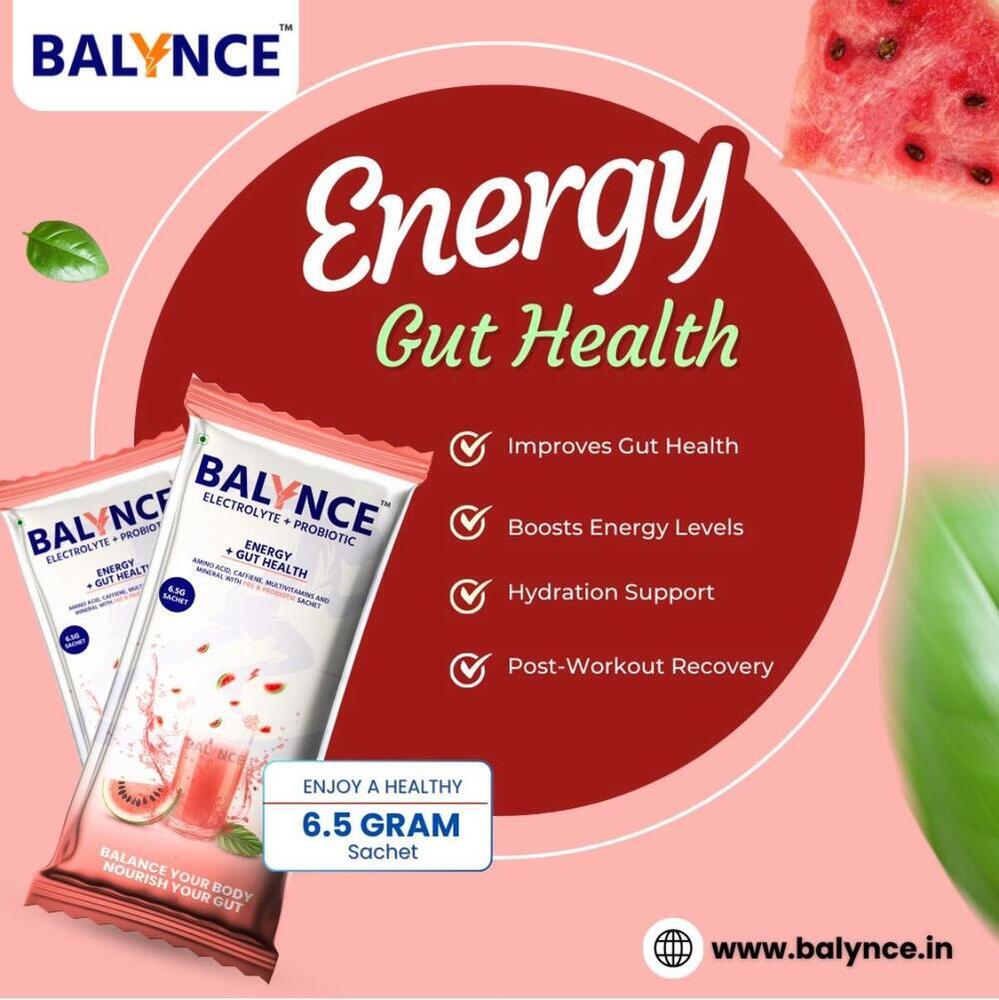 Watermelon Energy - Hydration - Gut Health In One Sachet