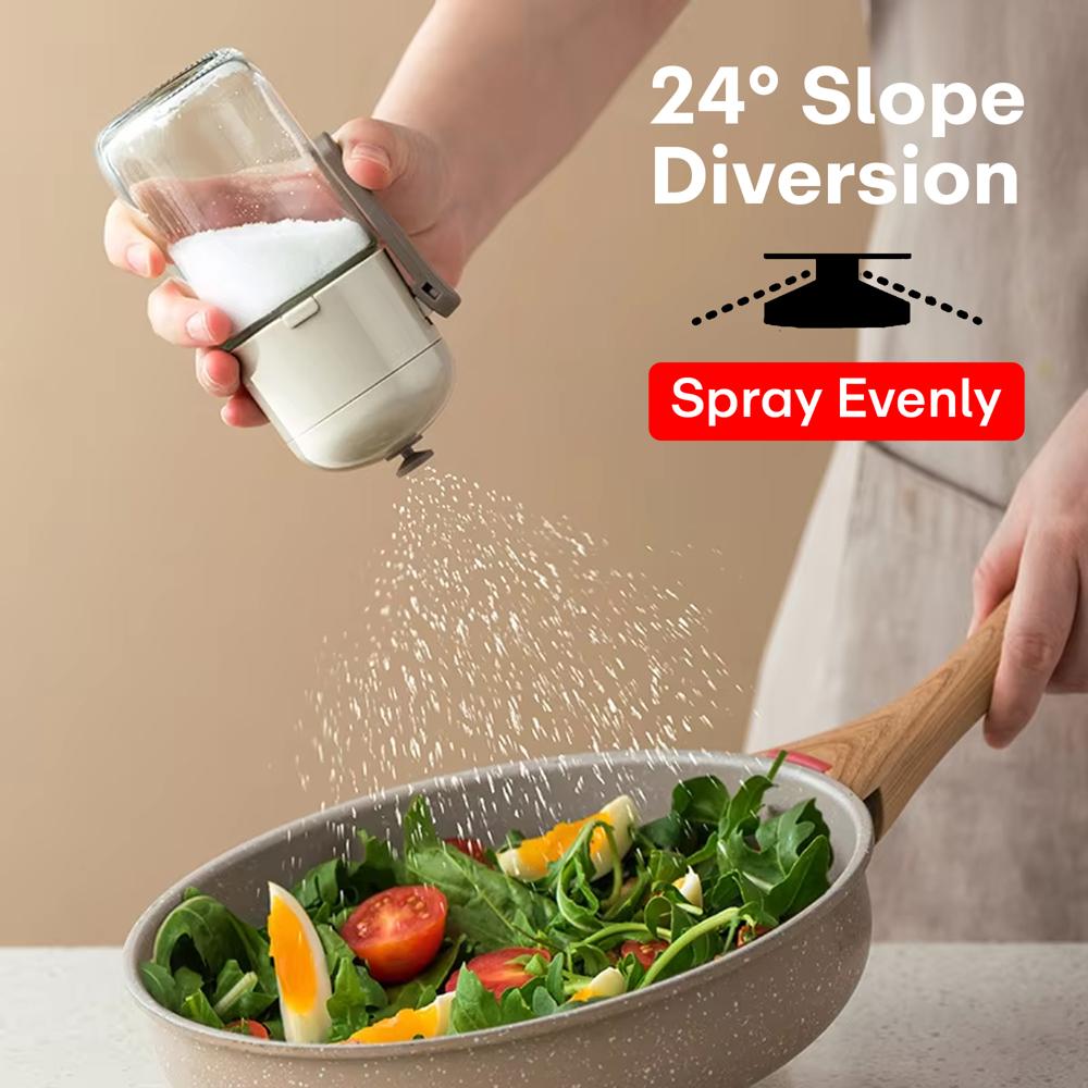 Prime Pick Salt  Pepper Containers Set of 2 250ml Grey