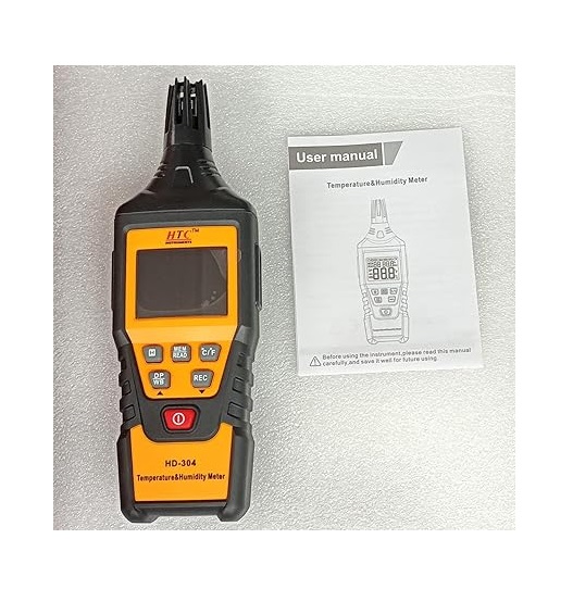 HTC Temperature Humidity Meter With Dew Point,  HD-304