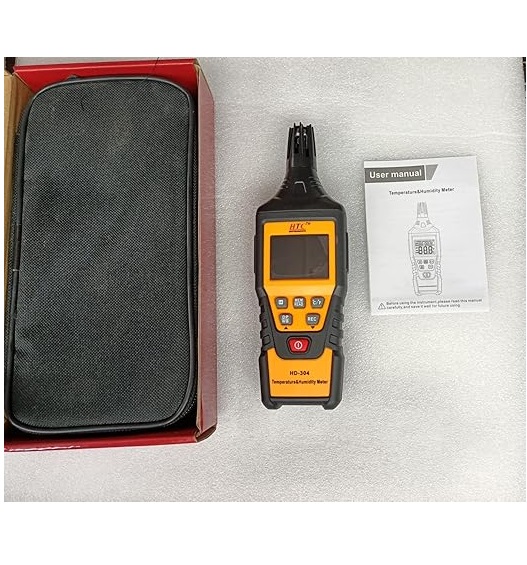 HTC Temperature Humidity Meter With Dew Point,  HD-304