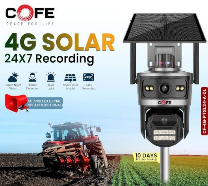 Cofe Pro 4g Solar Dual Lens Ptz Camera CF-4G-PTSL24-A-DL PRO(UHD)V6