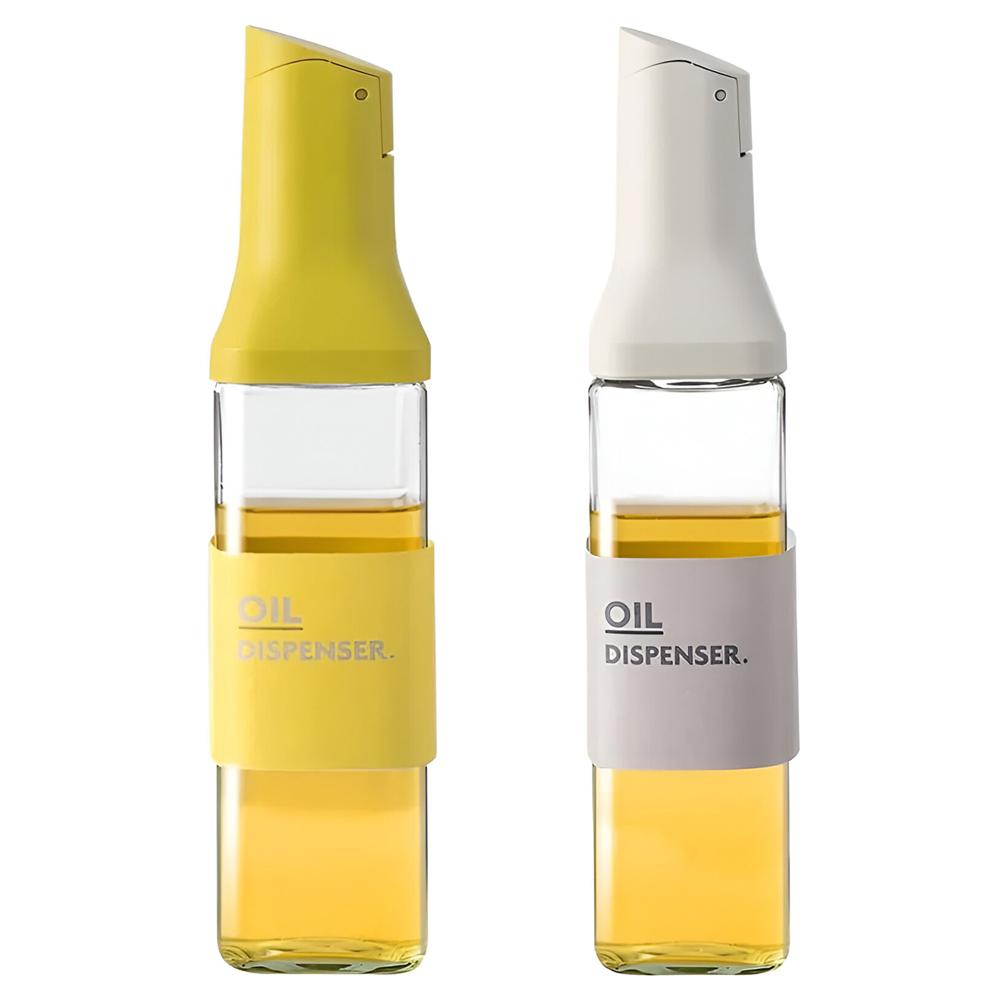 Prime Pick Oil Dispenser Gray+ Yellow 500Ml Set Of 2 