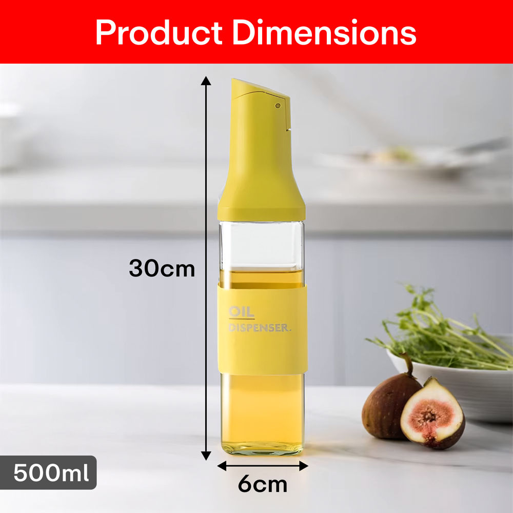 Prime Pick Oil Dispenser Gray+ Yellow 500Ml Set Of 2