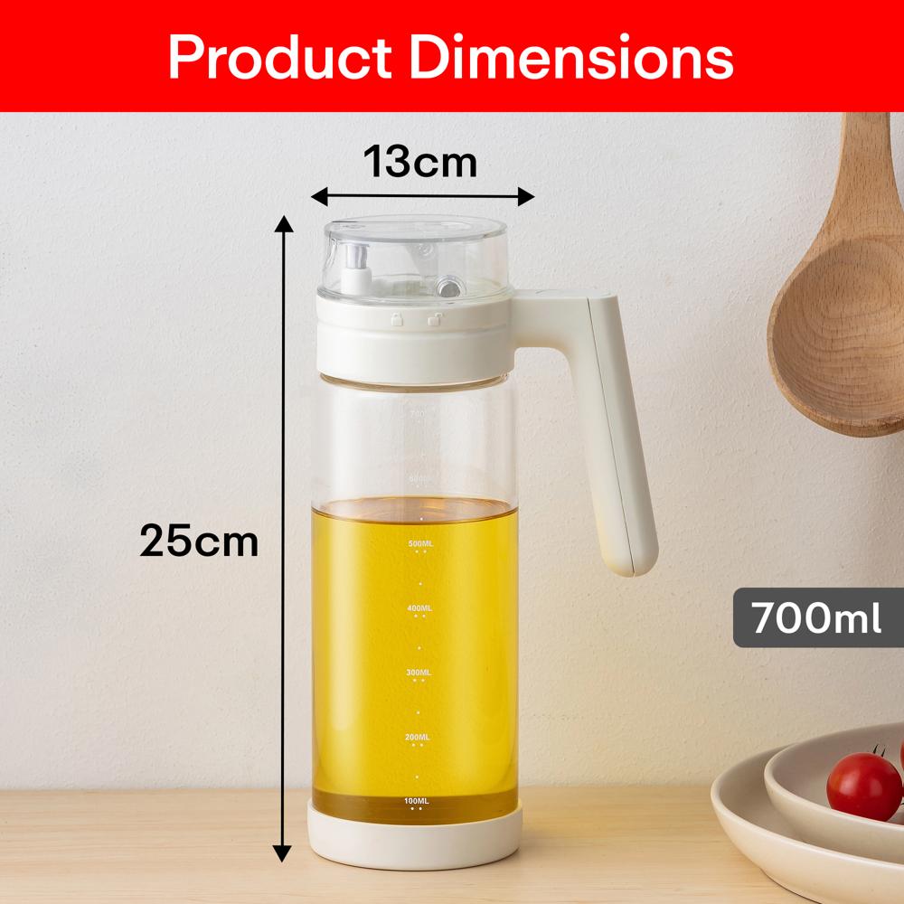 Prime Pick 700ml Oil Bottle  Auto Open Lid