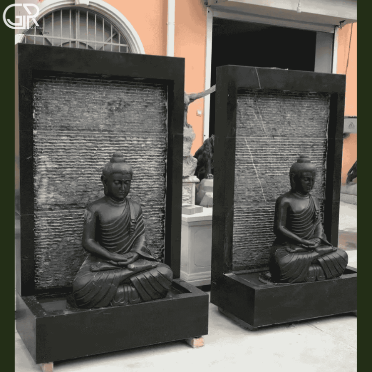 Black Marble Fountain
