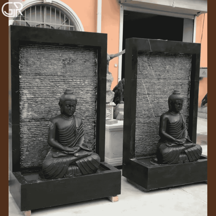 Black Marble Fountain