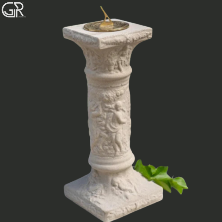 Carved Sandstone pedestal