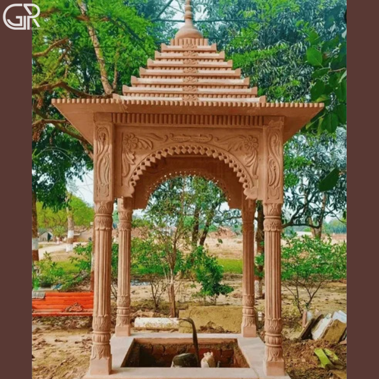 Sandstone Brown Red Stone Chatri