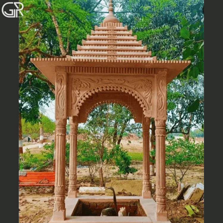 Sandstone Brown Red Stone Chatri