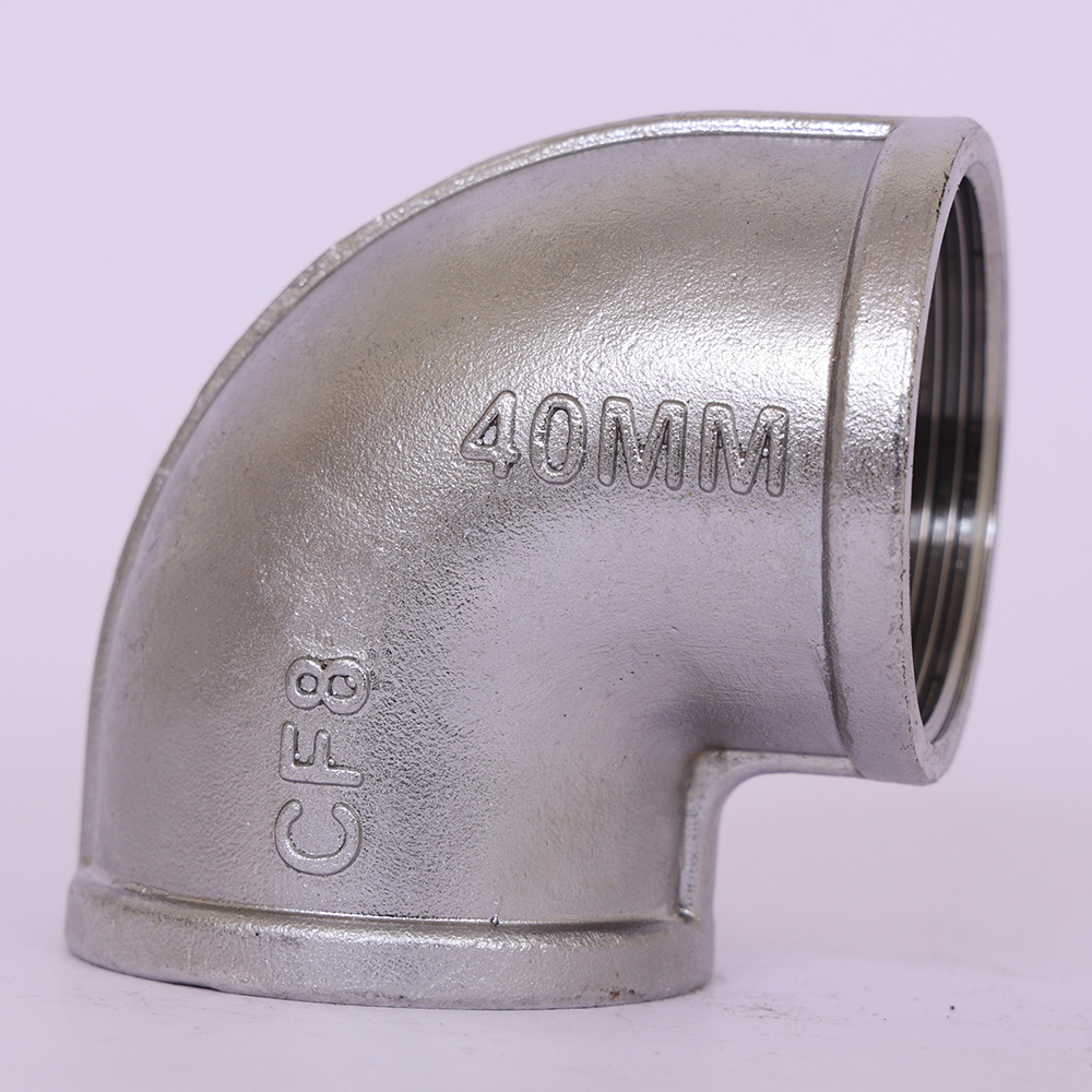 40Mm Stainless Steel Elbow - Color: Silver