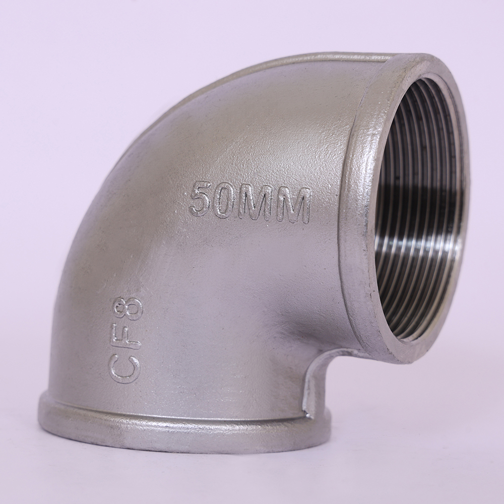 50Mm Stainless Steel Elbow - Color: Silver Gray