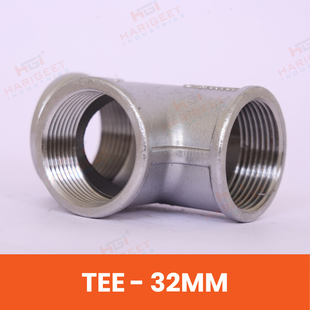 Stainless Steel Tee - Color: Silver