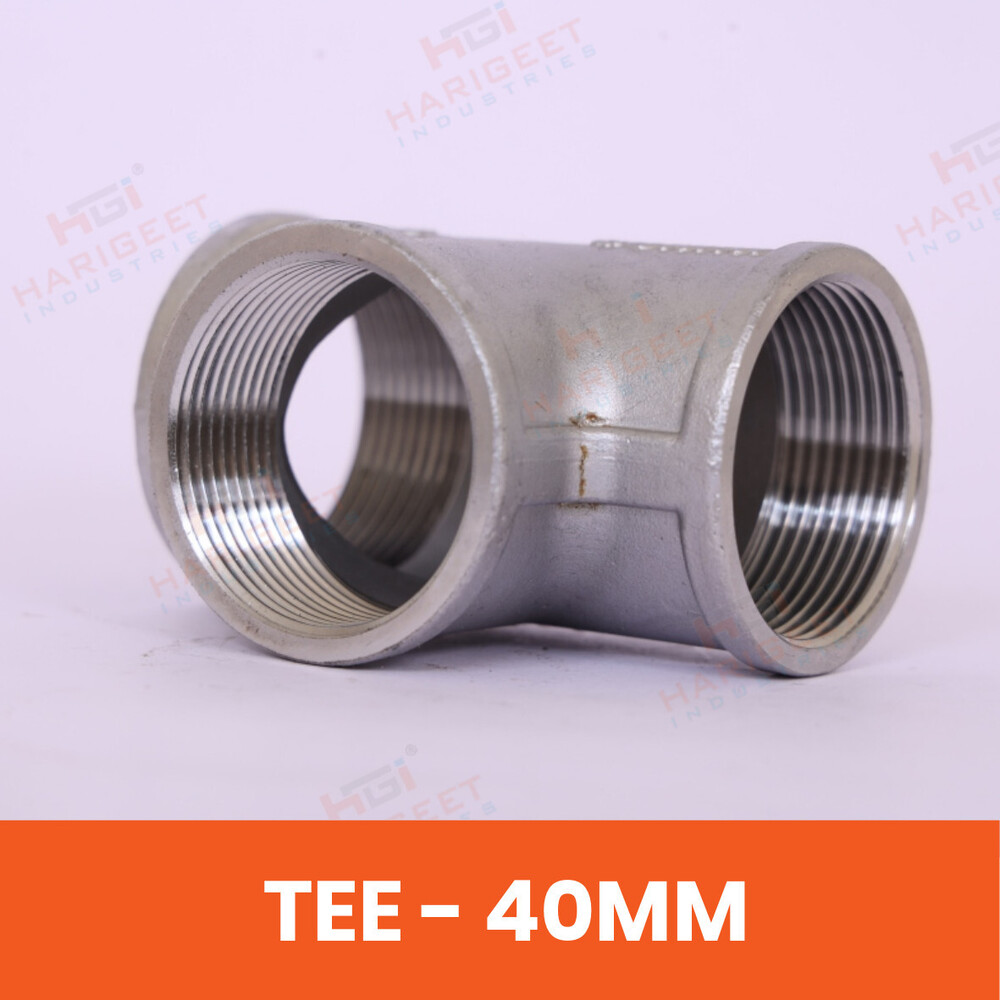Stainless Steel Tee - Color: Silver