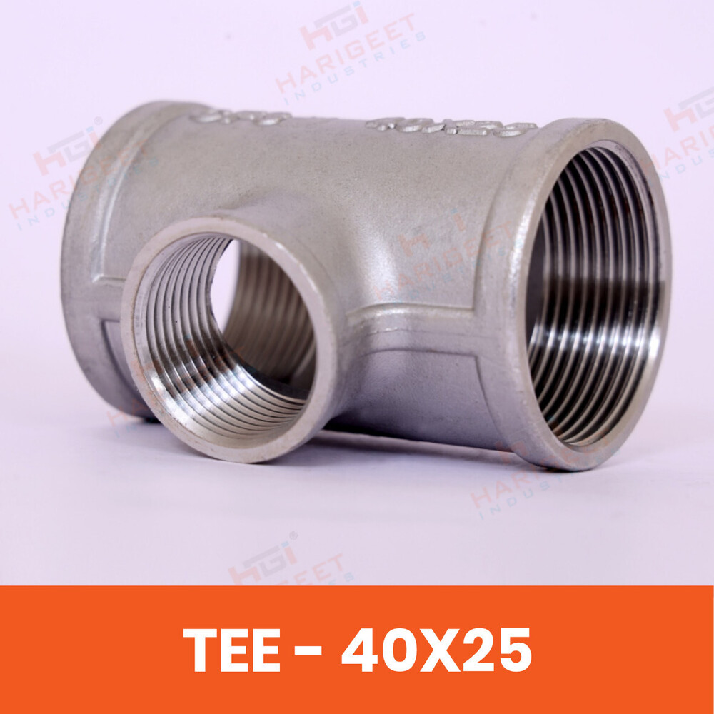Stainless Steel Tee - Bend Radius: Not Applicable (Tee Fitting)