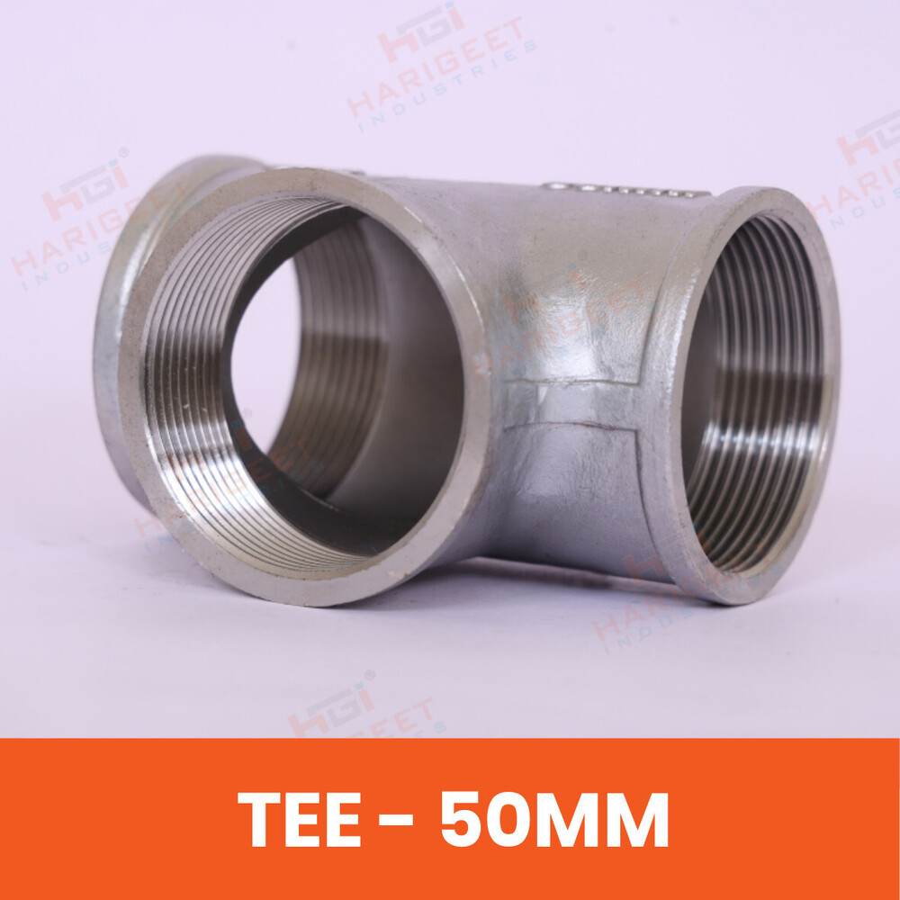 Stainless Steel Tee - Color: Silver