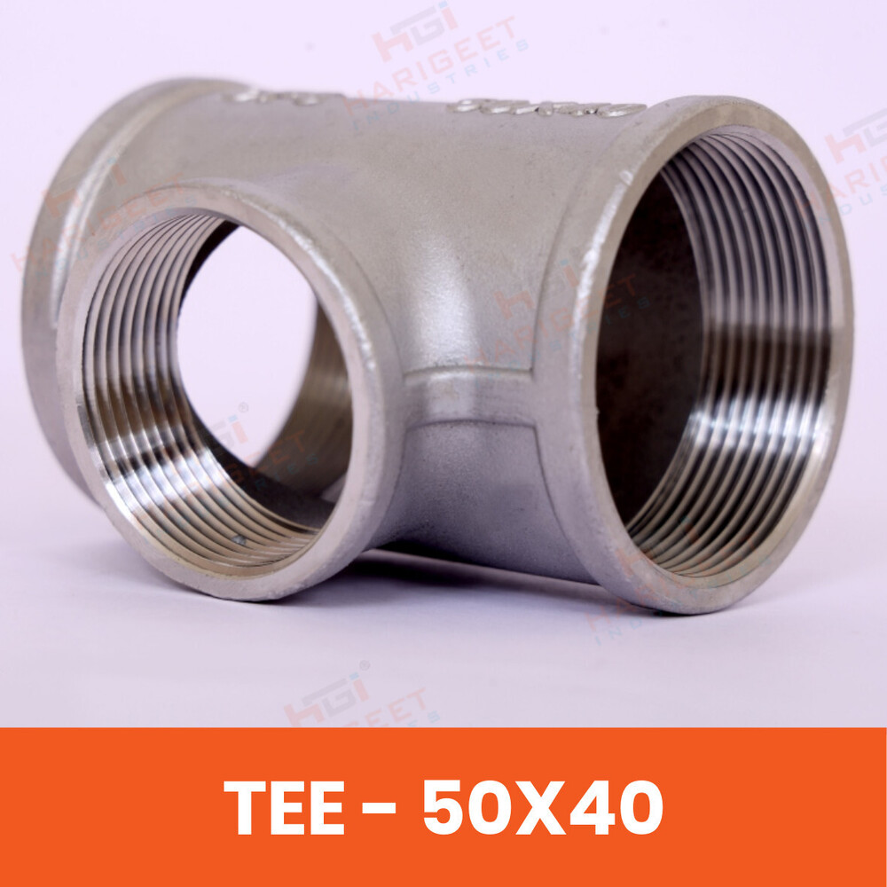 Stainless Steel Tee - Coating Type: No Additional Coating