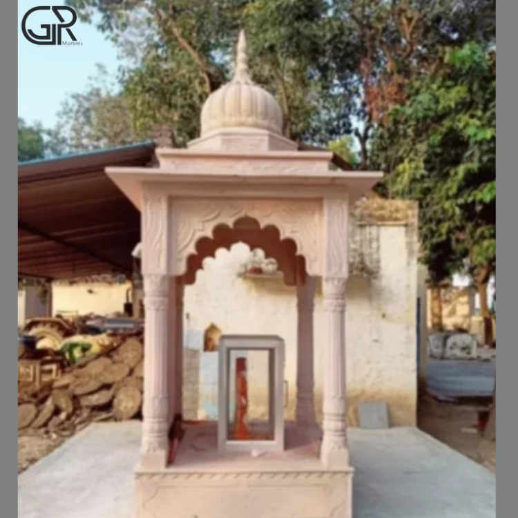 Pink Sandstone Chhatri (height 6ft)