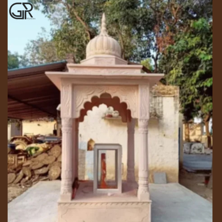 Pink Sandstone Chhatri (height 6ft)