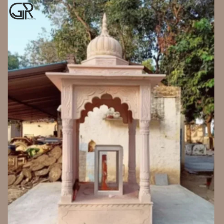 Pink Sandstone Chhatri (height 6ft)