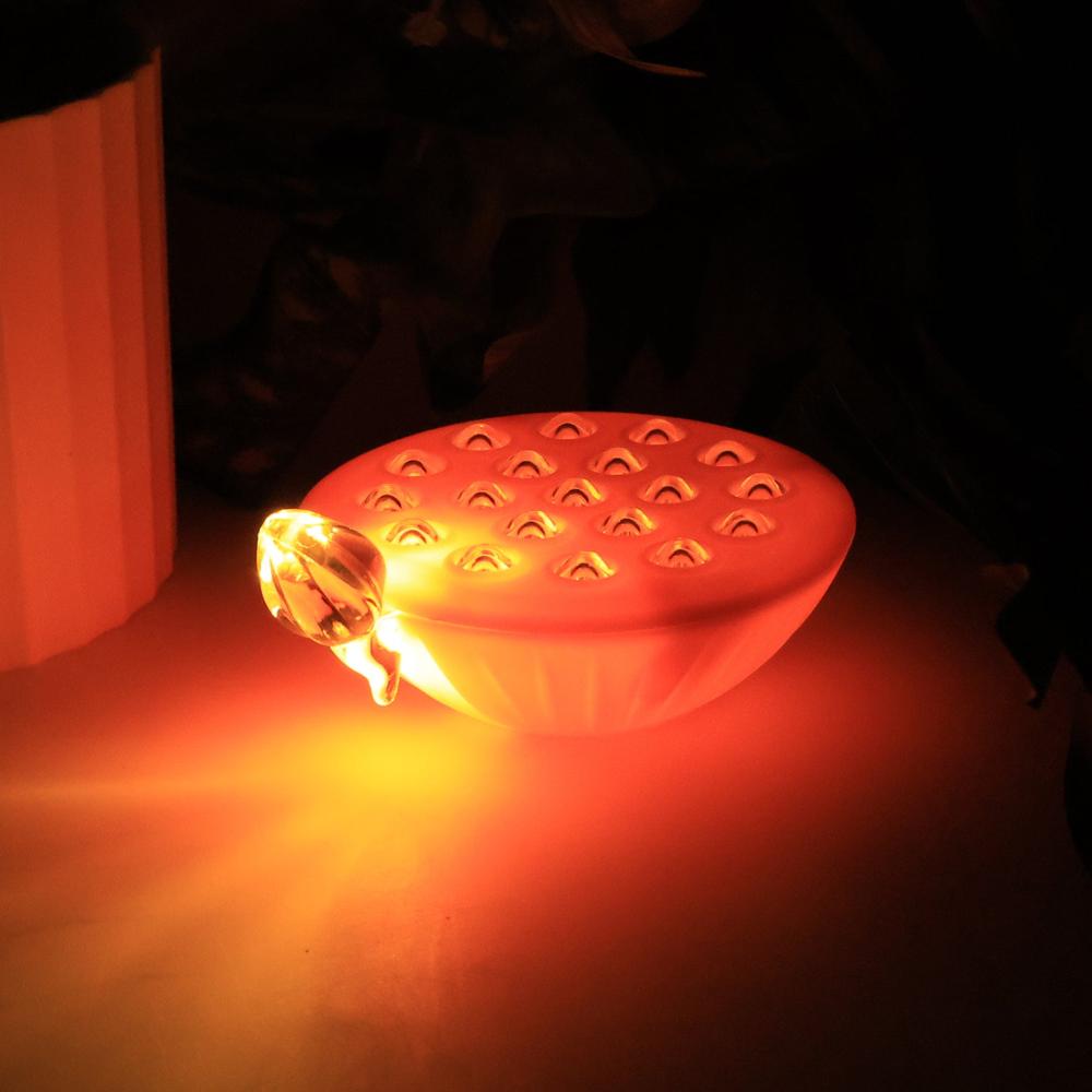 Set Of 6 Lotus Canopy Led Decorative Lamps - Color: Mix