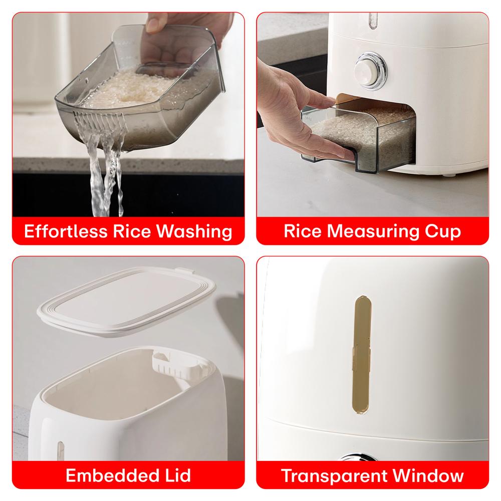 Prime Pick Rice Storage Container  10kg Oval