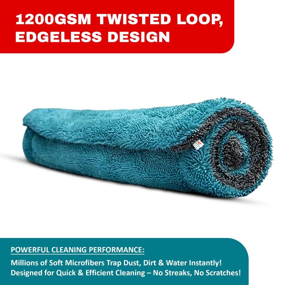 Prime Pick 1200GSM Microfiber Car Cleaning Cloth
