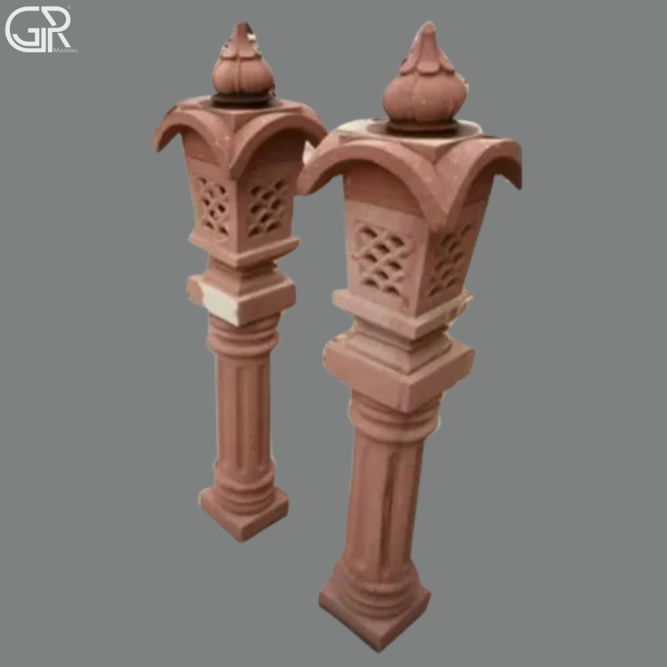 Sandstone Garden Lamps