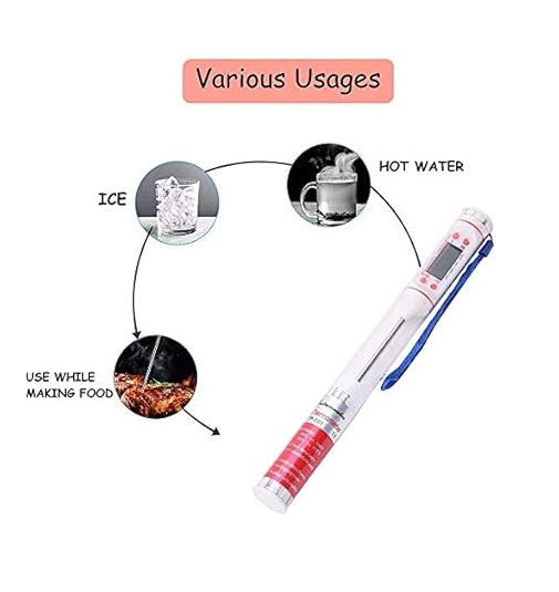 True Sense Digital Thermometer LCD -50 to 300 C Pen Type, TP-101