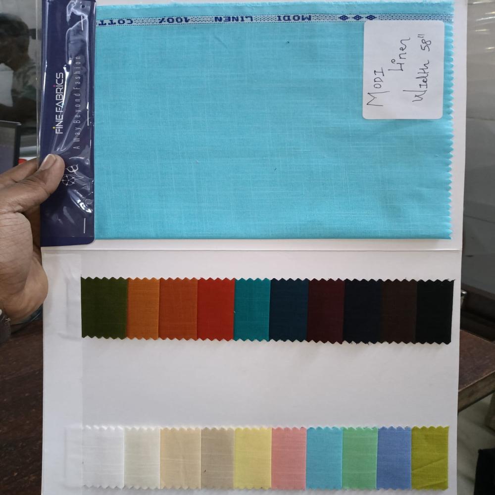 COTTON LINEN SHIRTING FABRIC