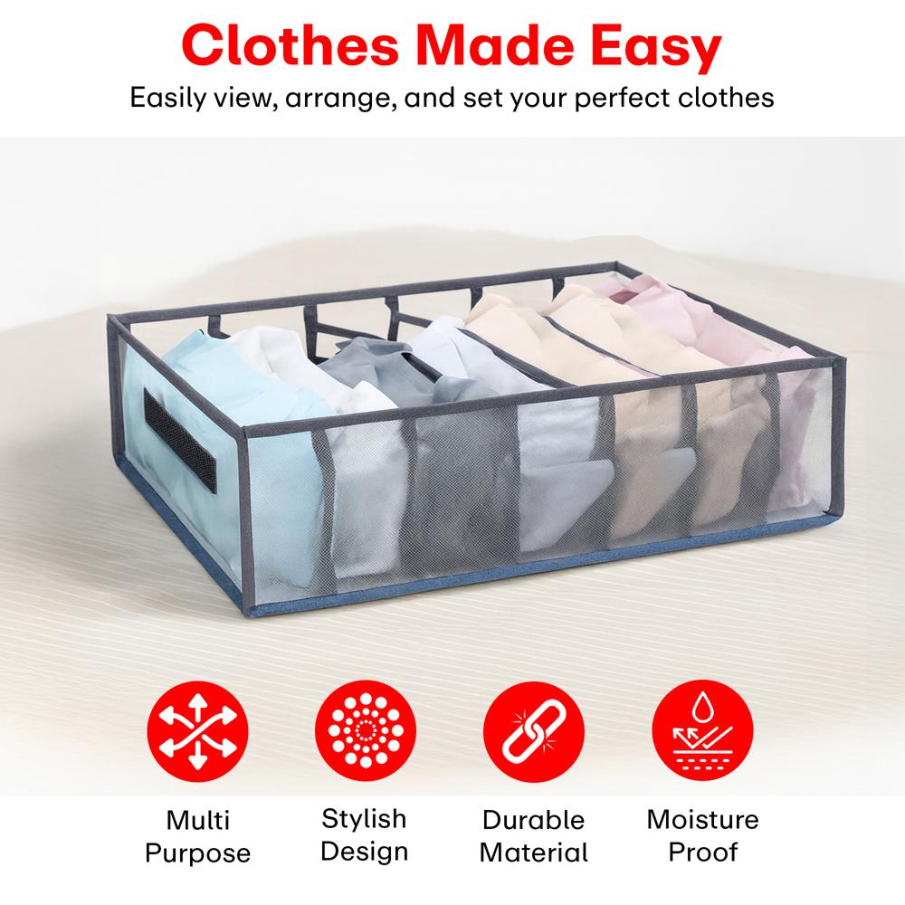Prime Pick 6 Compartment Mesh Organizer